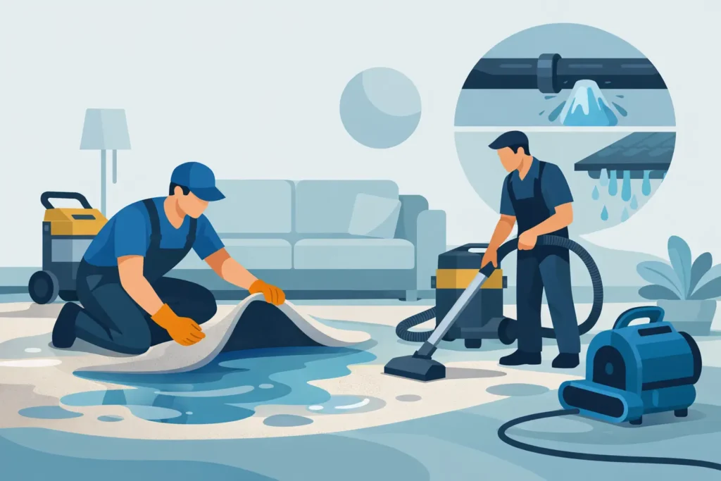 When a Wet Carpet Restoration Service Is Needed