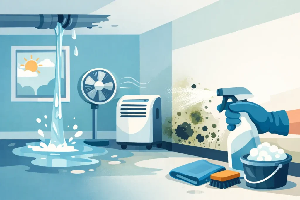 Prevent Mold After a Water Leak Right Away