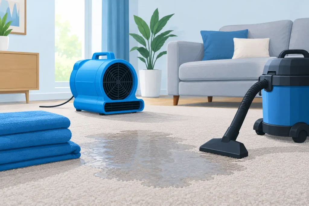 Wet Carpet: What to Do in the First 24 Hours