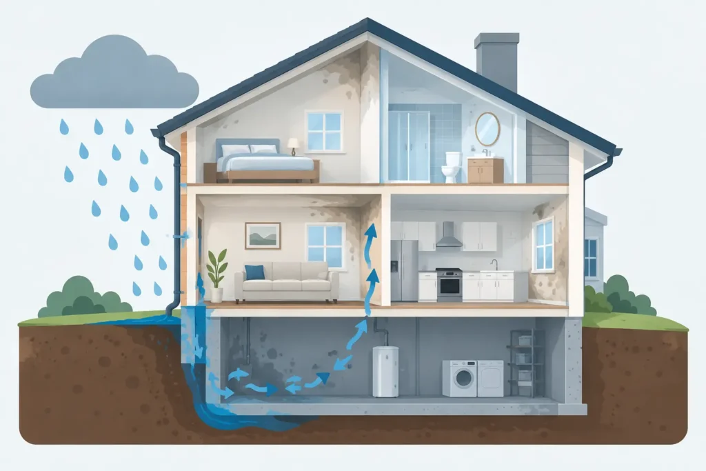 How Moisture Damage Spreads Through a Property