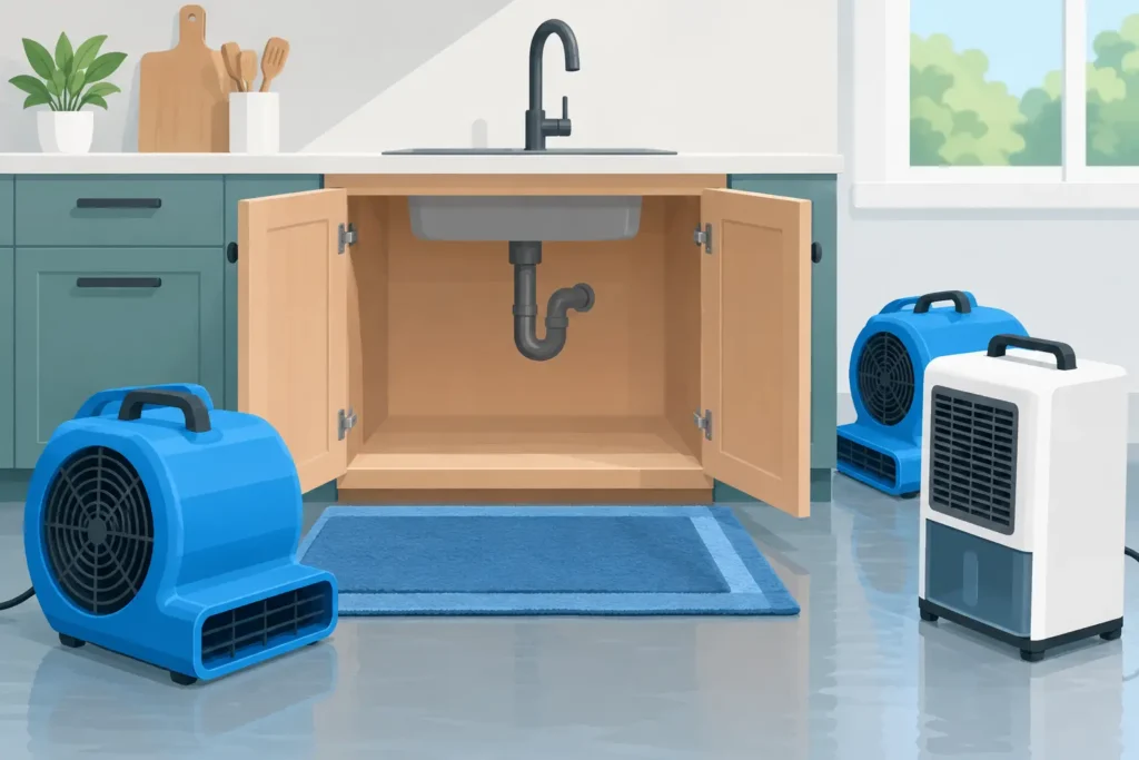 How to Dry Flooded Cabinets Without Mold