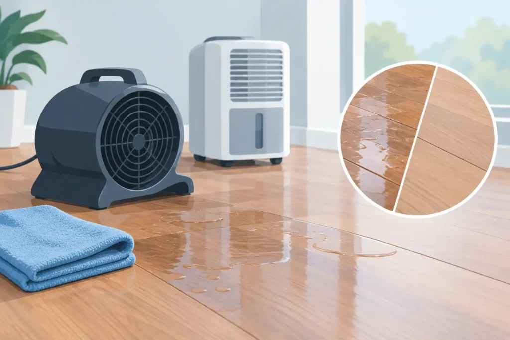 How to Dry Wet Laminate Without Making It Worse